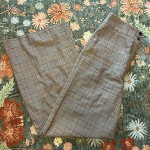 Antonio Melani Women’s Tony Plaid Medium Brown Dress Pants Slacks Size 4